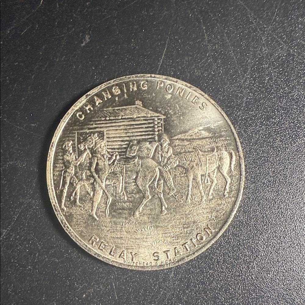 1935 Pony Express Diamond Jubilee.
The medal celebrates the 75th anniversary
